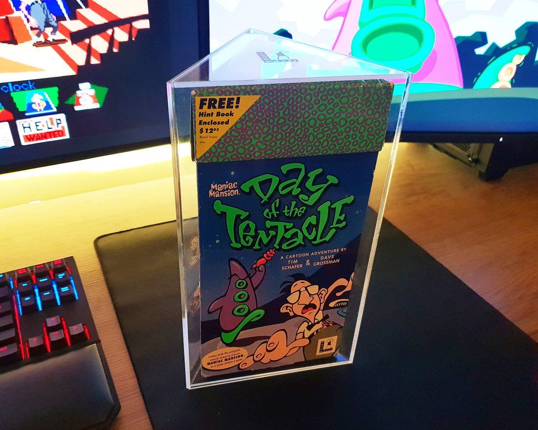 Triangle Acrylic Protector & Display Case for Day of the Tentacle